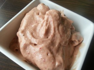 Healthy 4 ingredient Strawberry Mango Sorbet